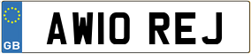 Trailer License Plate
